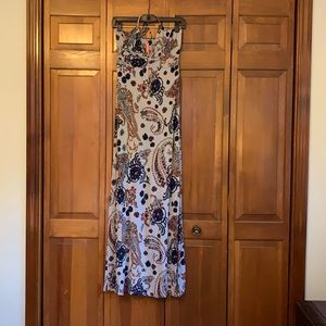 Eight Sixty Halter Paisley Maxi Dress